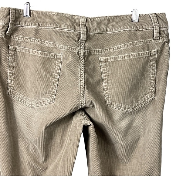 Eddie Bauer Corduroy Women's Curvy Bootcut Pants 12 Khaki Tan Stretch - Picture 4 of 11